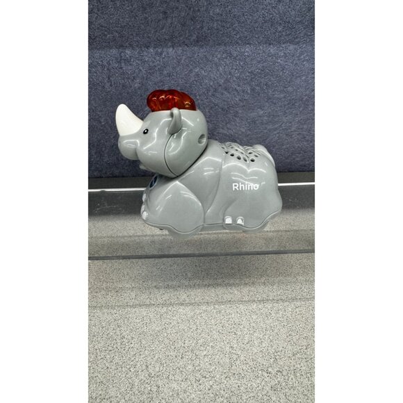VTech Go! Go! Smart Animals Rhino Interactive Electronic Toy Zoo Explorers on Wh - Picture 1 of 5